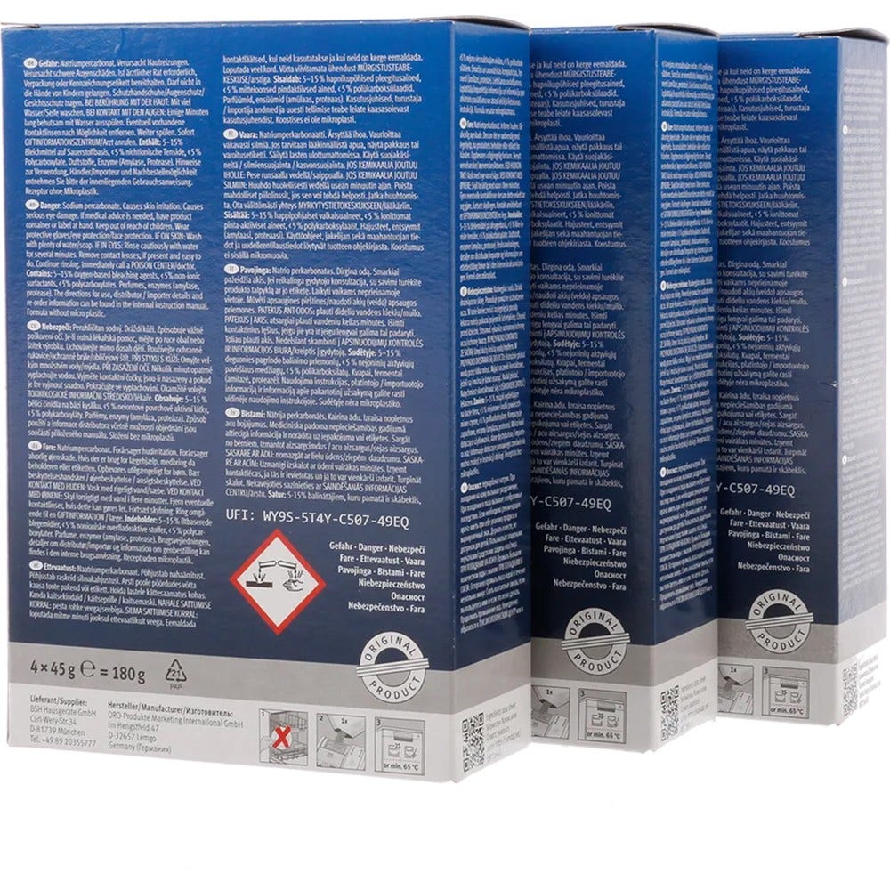 Bosch Machinereiniger Vaatwasser 00312257 (12x45g)