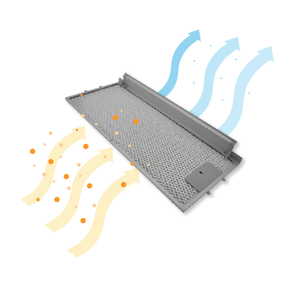 Bosch Metaalfilter 455x188mm 434105 / 00434105 (voor)