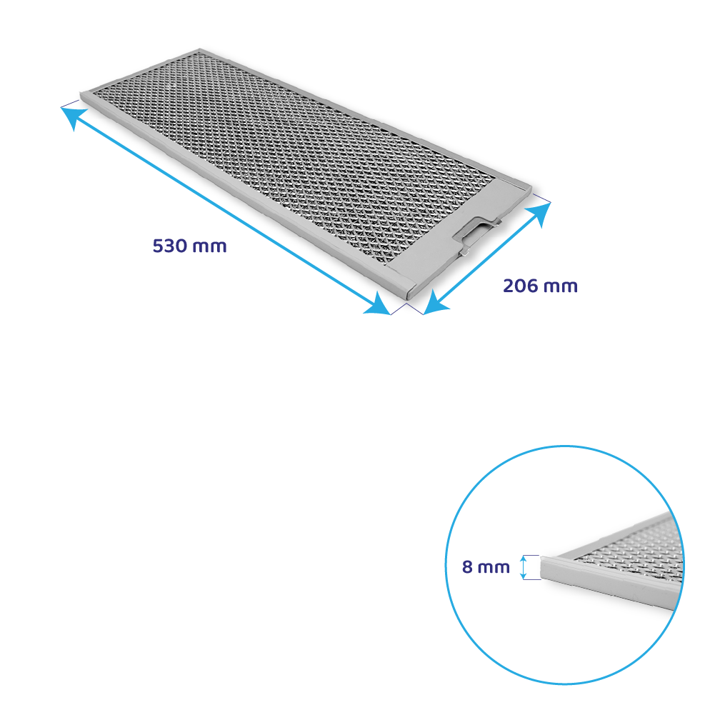 Balay Metaalfilter 530x206mm 460007 / 00460007 (2St.)