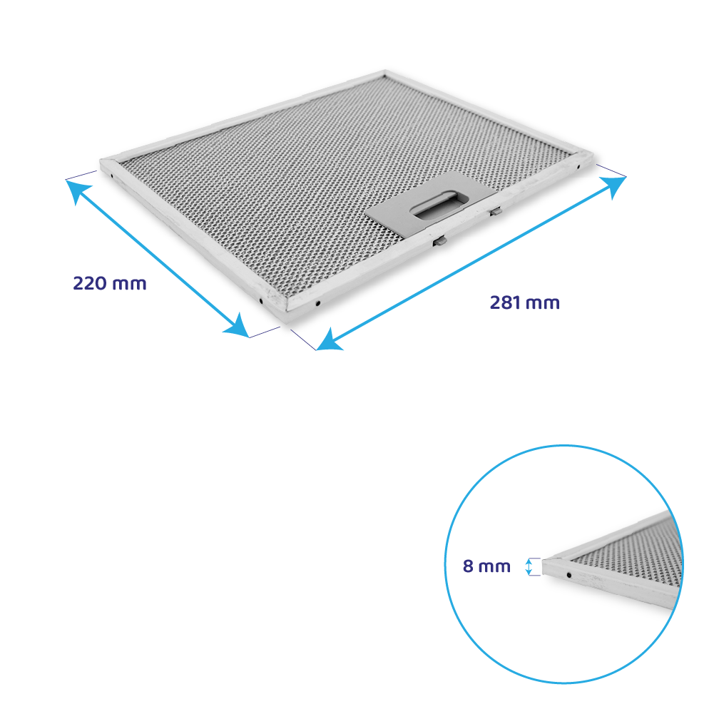 Siemens Metaalfilter 281x220mm 665715 / 00665715