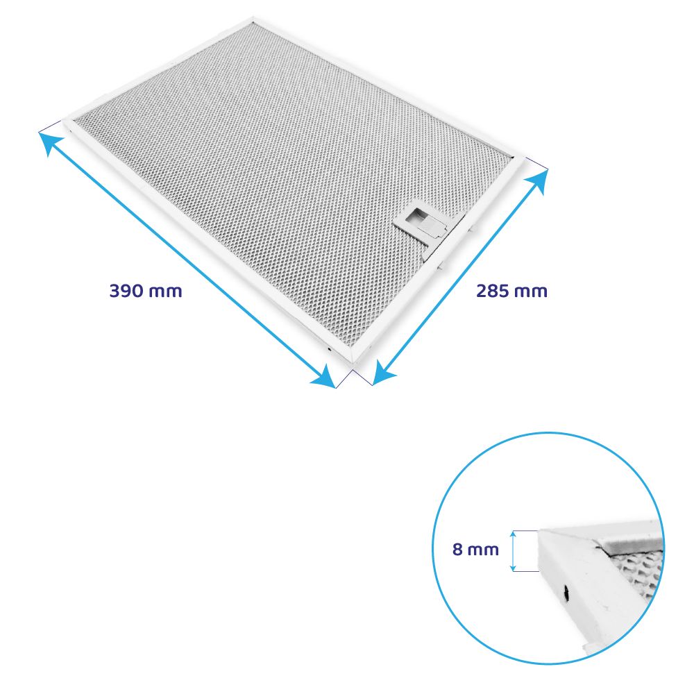 Nodor Metaal- en Koolstoffilter 390x285 DUAL MAX 02800922