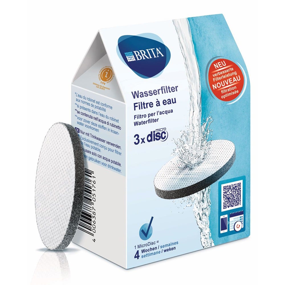 BRITA MicroDisc Waterfilterset 1020107 3st. filtert (PFAS) 