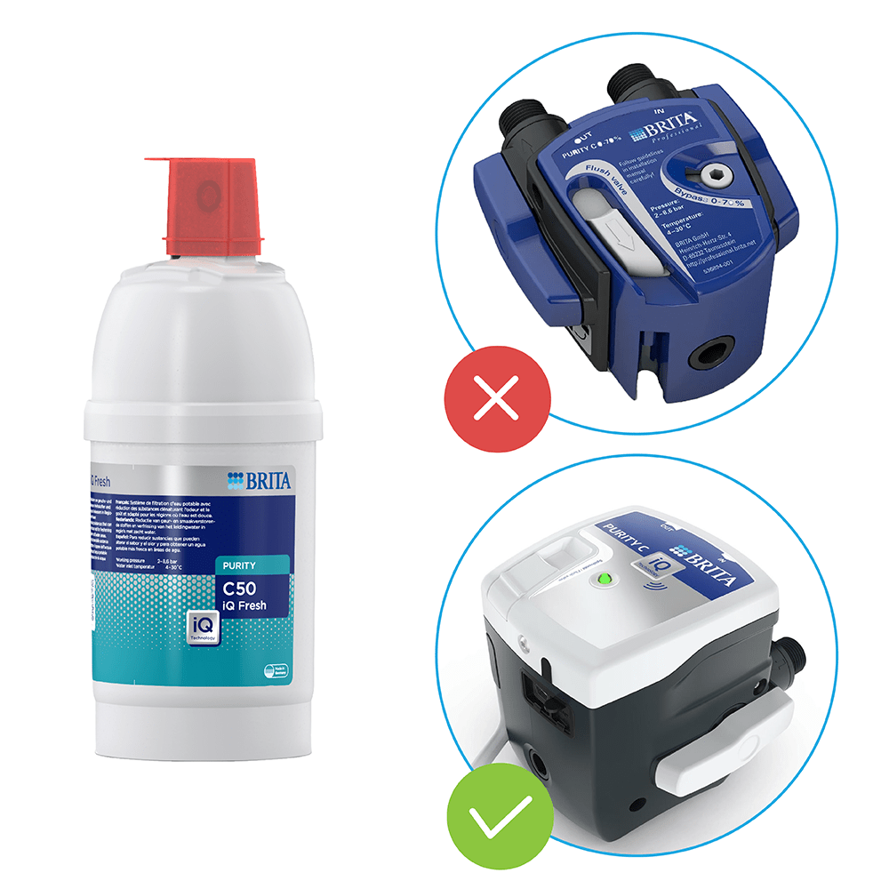 BRITA PURITY C50 iQ Fresh Filterpatroon geschikt voor iQ Filterkop
