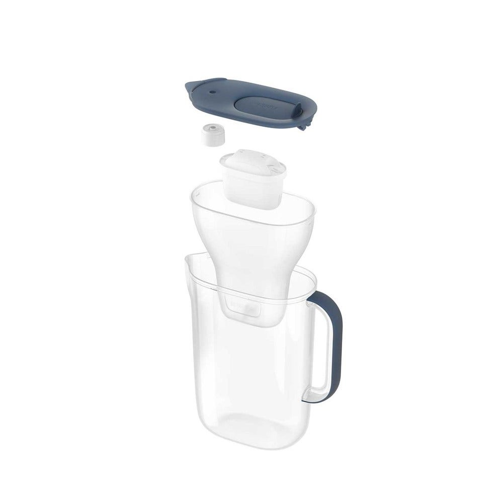 BRITA Style Essential Waterfilterkan 2.4L Steenblauw + BRITA MAXTRA PRO Waterfilter 1057790