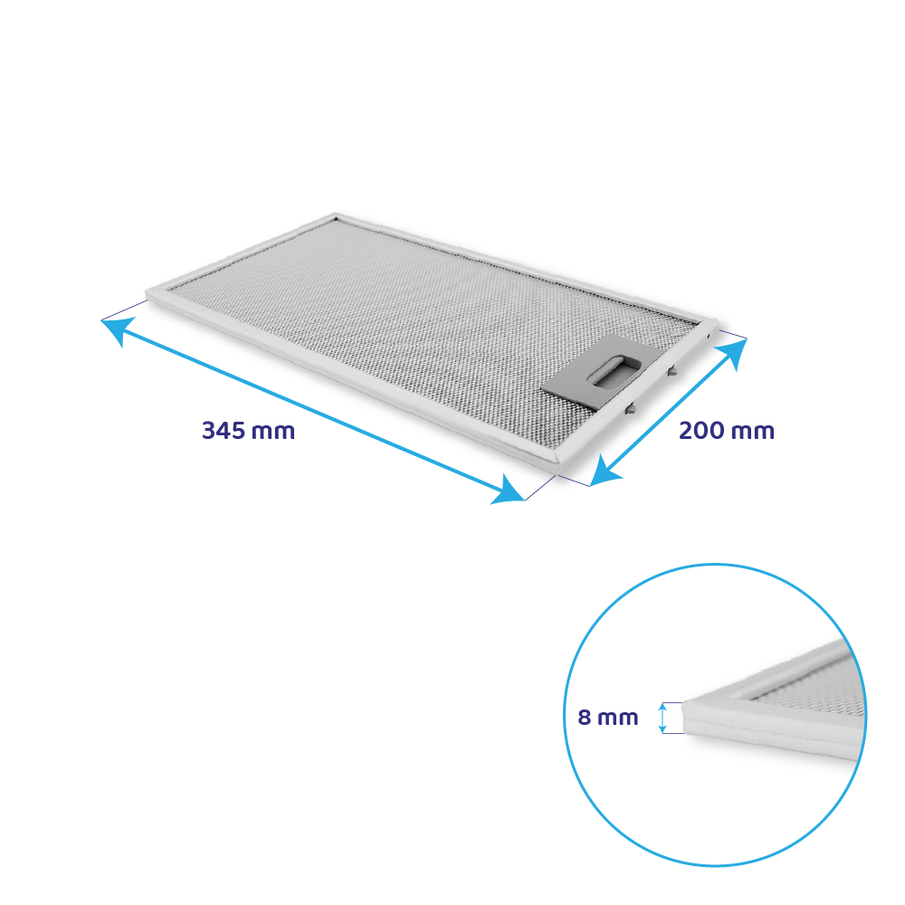 Bosch Metaalfilter 345x200mm 11010157