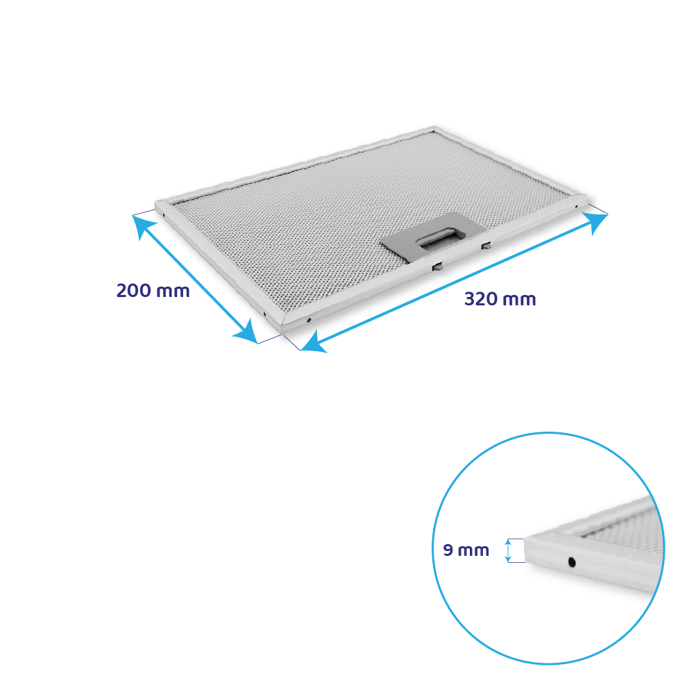 Balay Metaalfilter 200x320mm 11010164