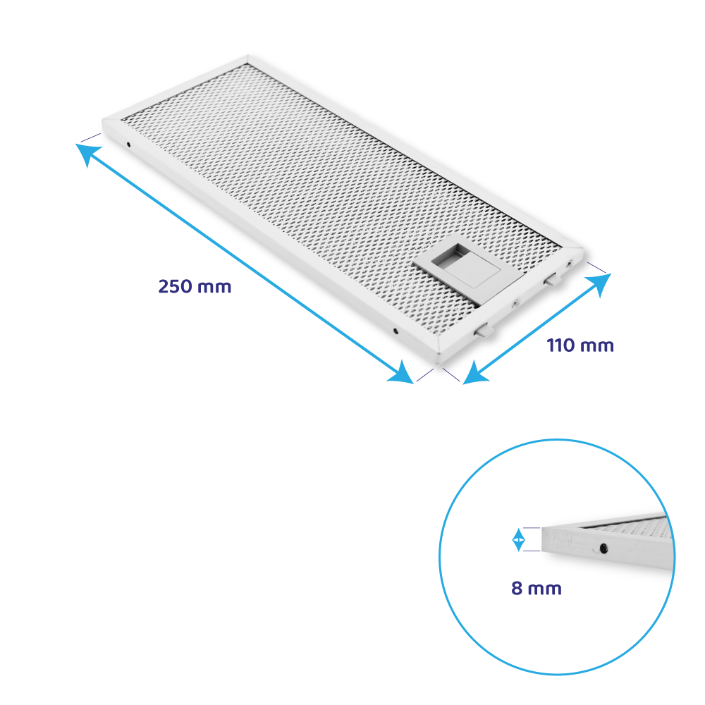 Balay Metaalfilter 250x110mm 11022470