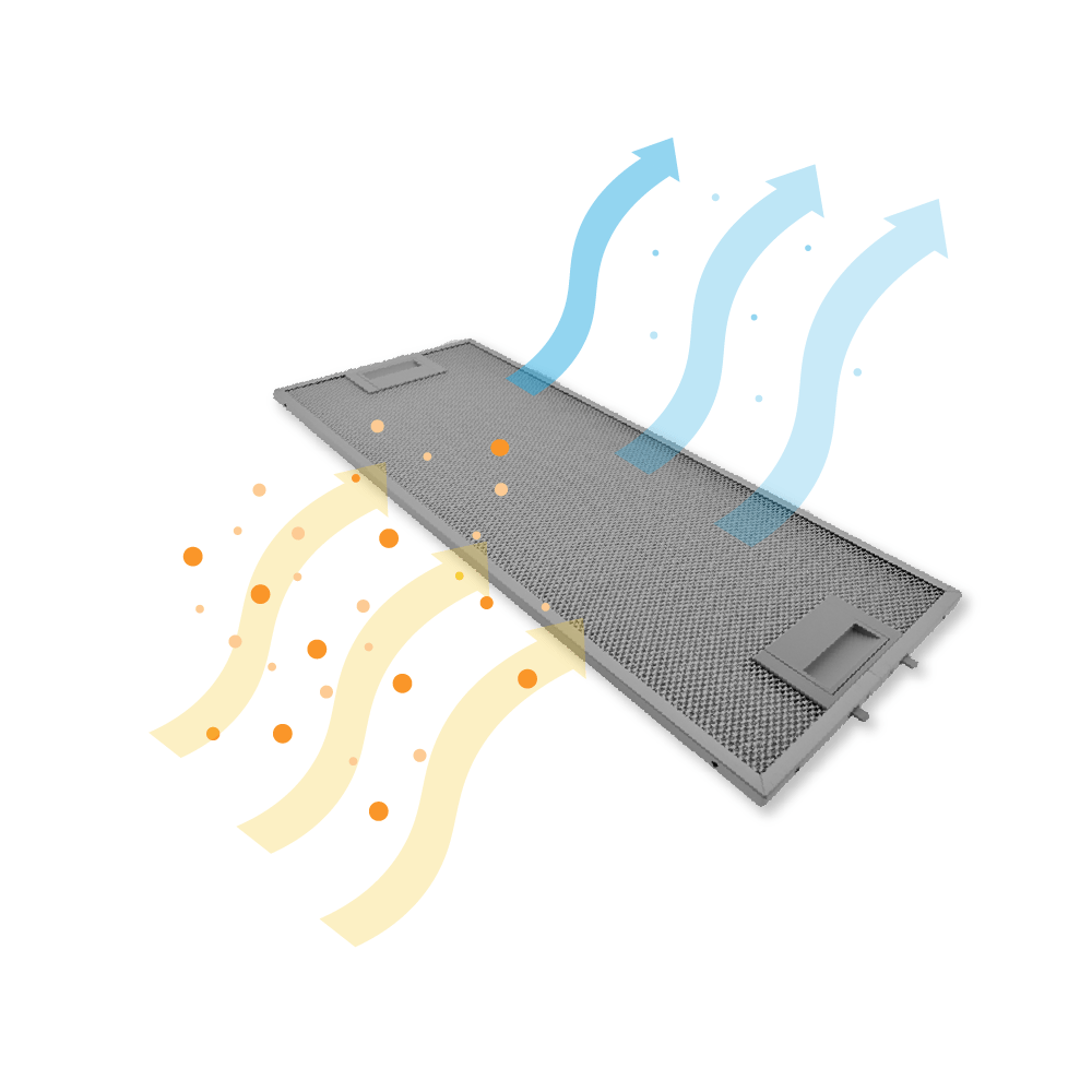 Blaupunkt Metaalfilter 481x201x8mm 11022473