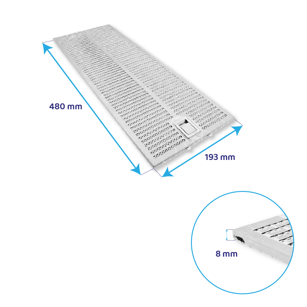 Siemens Metaalfilter 480x193mm 11040161