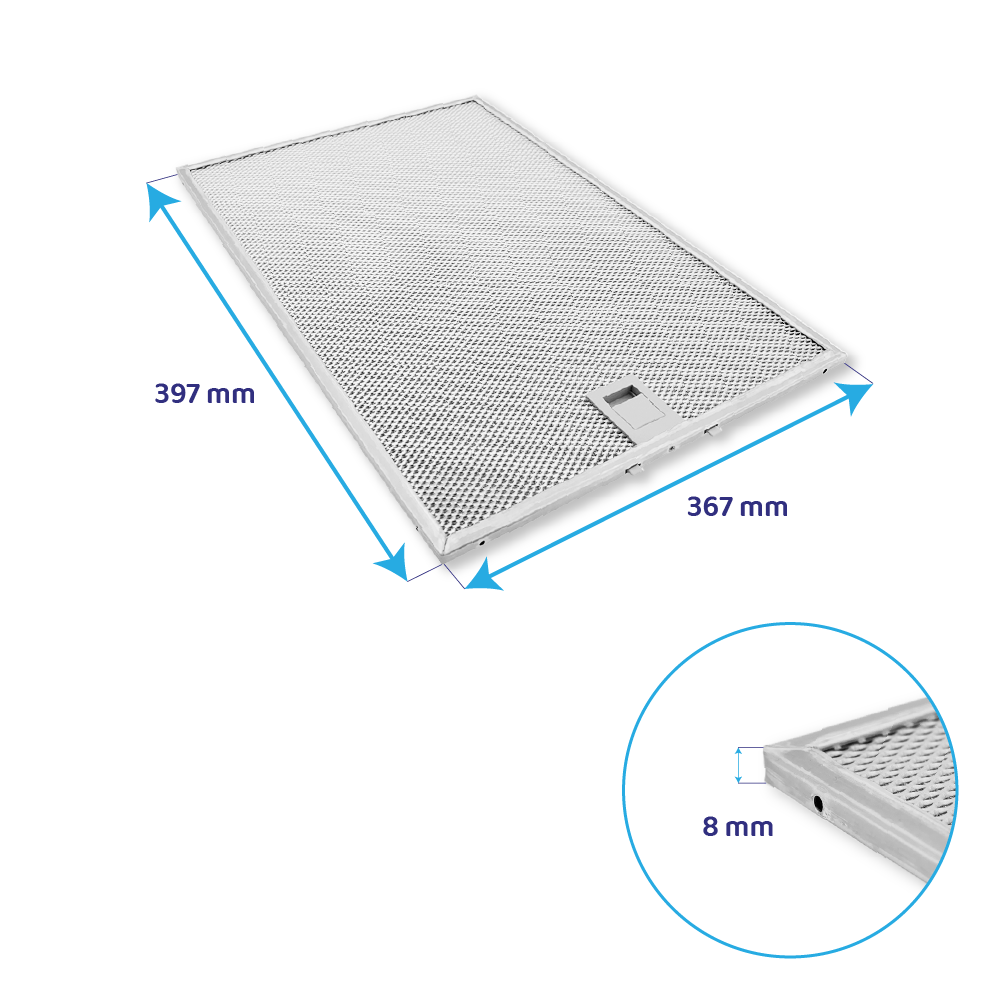 Neff Metaalfilter 397x367mm D97BDN2S0/01 / D65BCC2S0/01