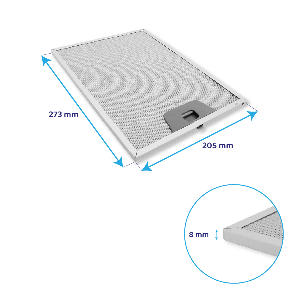 Franke Metaalfilter 273x205x8mm 133.0036.291