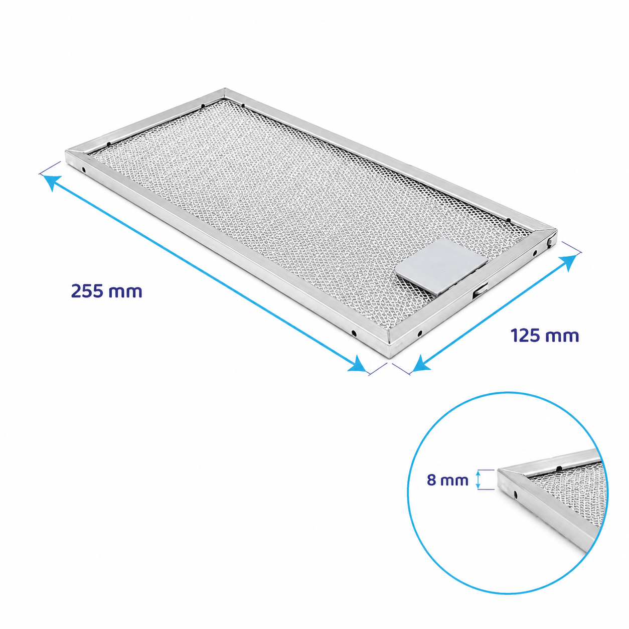 Constructa Metaalfilter 255x125x8mm 746790 / 00746790