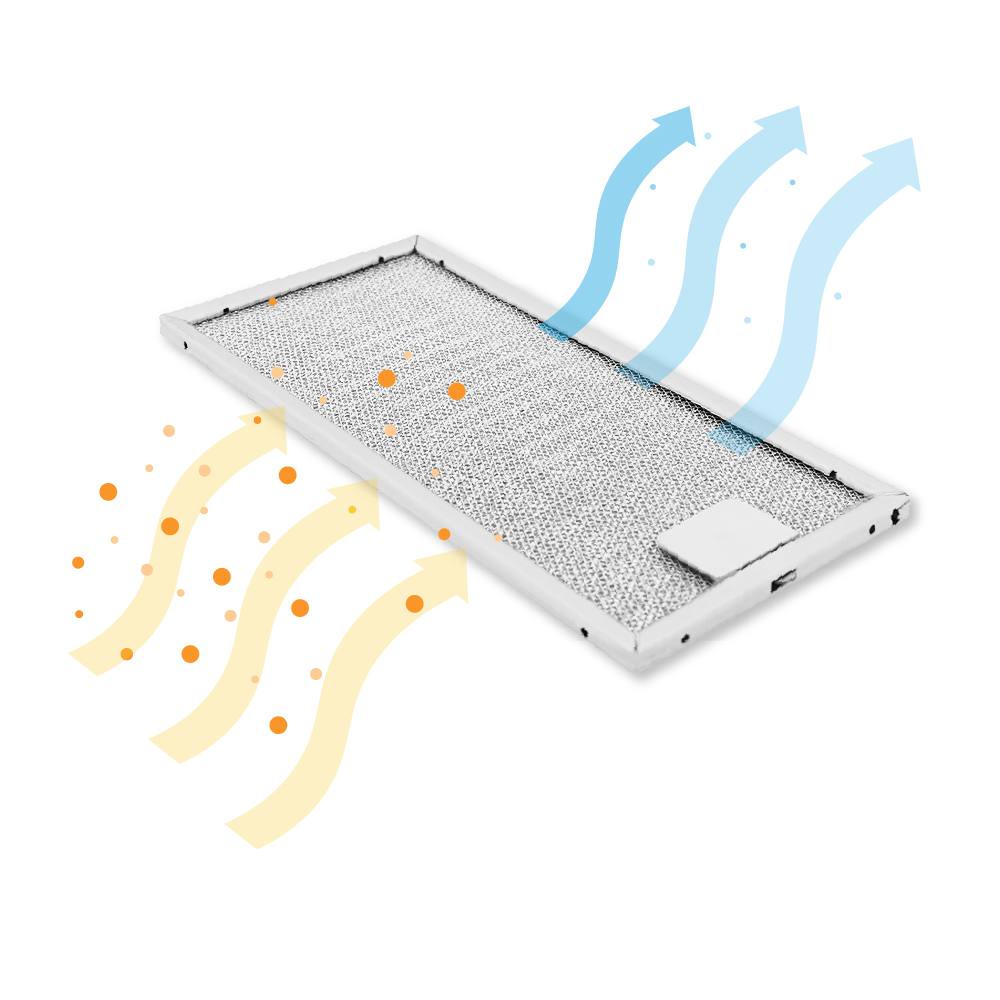 Blaupunkt Metaalfilter 254x124x8mm 1330200454