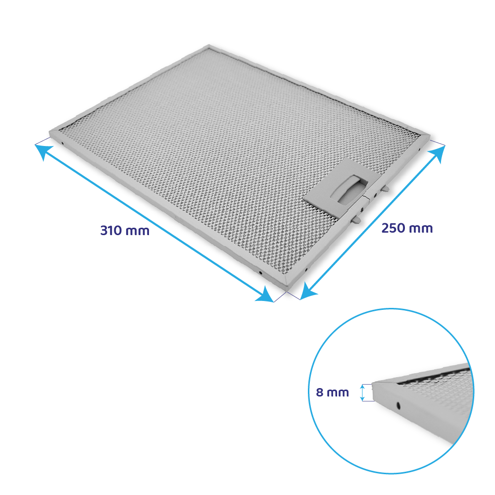 Balay Metaalfilter 310x250x8mm 353110 / 00353110