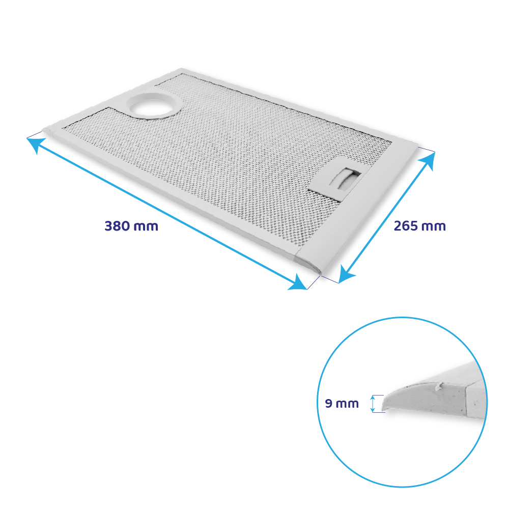Balay Metaalfilter 380x265mm 365479 / 00365479 (links)