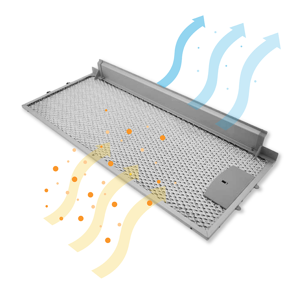 Gaggenau Metaalfilter 455x188mm 434105 / 00434105 (voor)