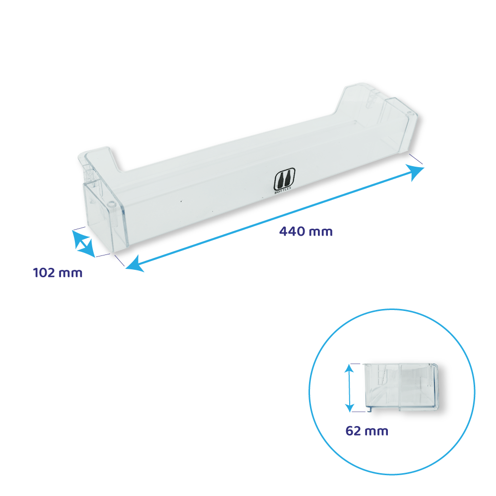 Ignis Koelkast Flessenbak 440x102mm / 481010648457