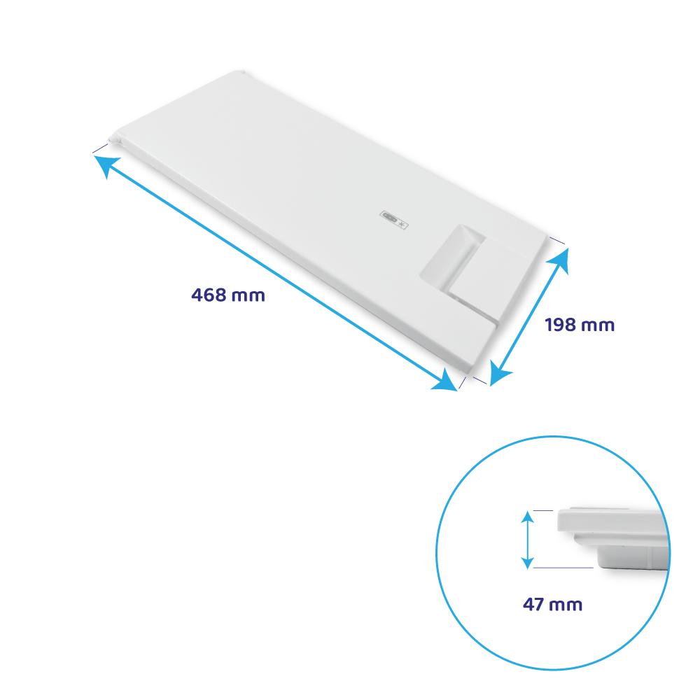 SMEG Vriesvakdeur 468x198mm / 481244069334