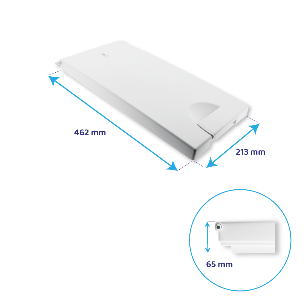 Bauknecht Vriesvakdeur 462x213mm / 81244069338