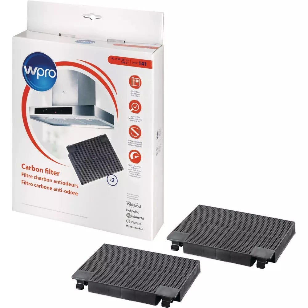 WPRO Koolstoffilter Type 141 / CHF141/1 (2St.)