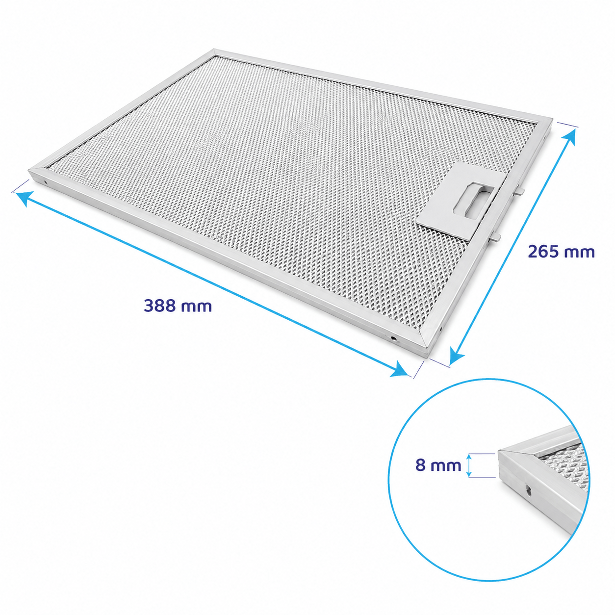 Balay Metaalfilter 388x265x8mm 742967 / 00742967