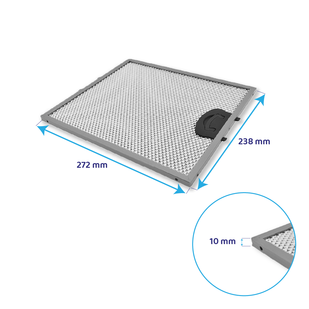 DeDietrich Metaalfilter 272x238x10mm 79X8840