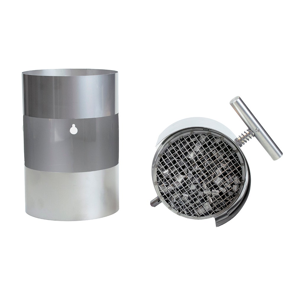 ABCAT® Houtrookfilter Achterafvoer Ø130x190mm RVS