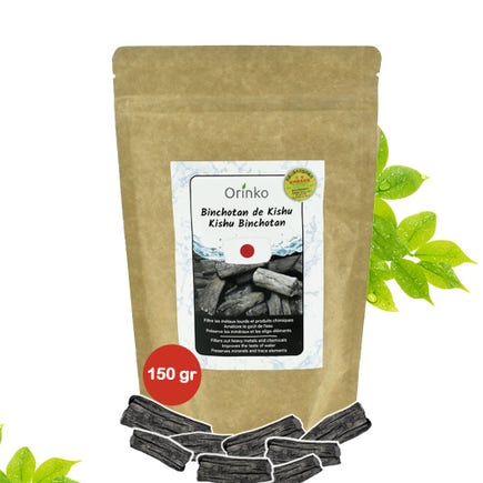 Orinko Japanse Binchotan Houtskoolstaafjes (150gr)