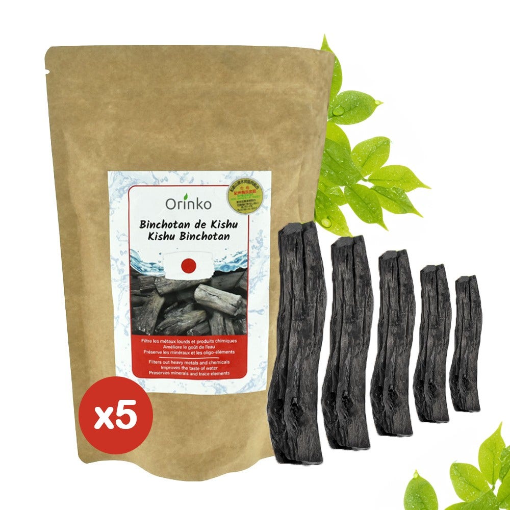 Orinko Japanse Binchotan Houtskoolstaafjes (5st.)