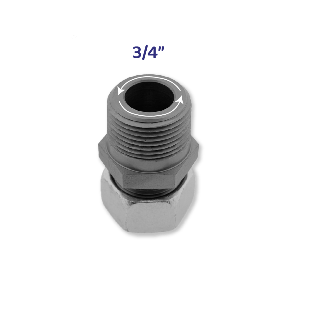 3M™ AP900 Connector 1" NPT naar 1" BSPT  voor Lekvrije Europese aansluiting