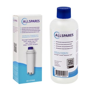Onderhoudsset Koffiemachine Waterfilter + Ontkalker (500ml) geschikt voor Delonghi