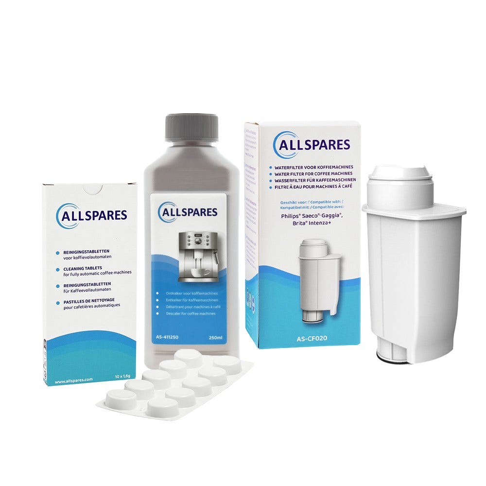 Onderhoudsset Koffiemachine Waterfilter + Ontkalker + Reinigingstabletten geschikt voor Gaggia