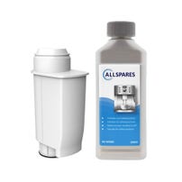 AllSpares Onderhoudsset Koffiemachine INTENZA+ Waterfilter CA6702 + Ontkalker (250ml)