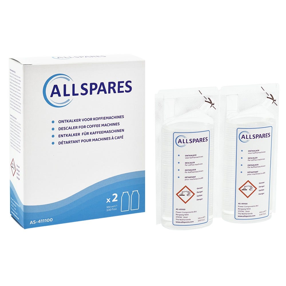 Onderhoudsset Koffiemachine Waterfilter + Ontkalker (2x100ml) geschikt voor Delonghi