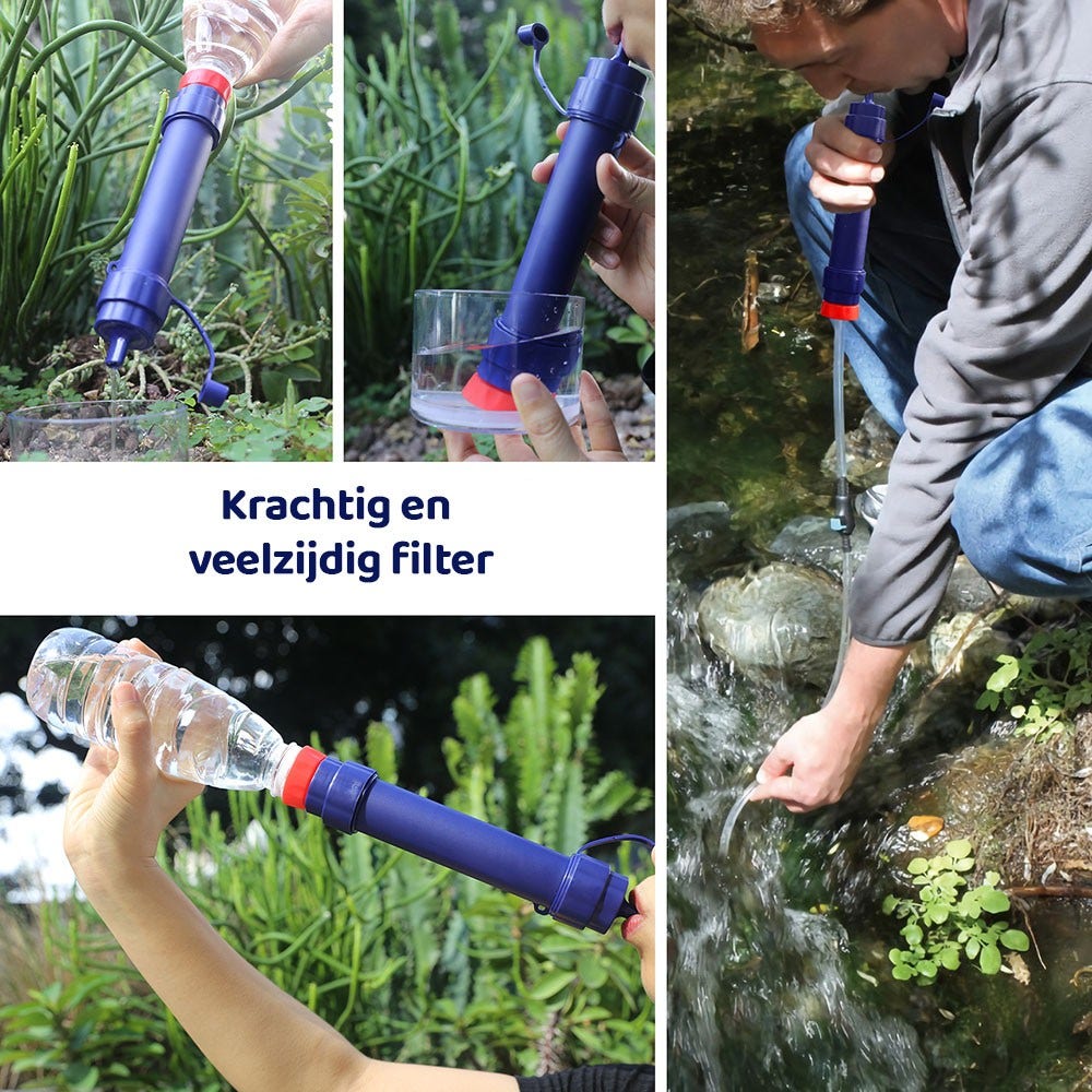 Waterfilter Noodpakket Medium - Preppakket met Waterfilters voor Noodsituaties