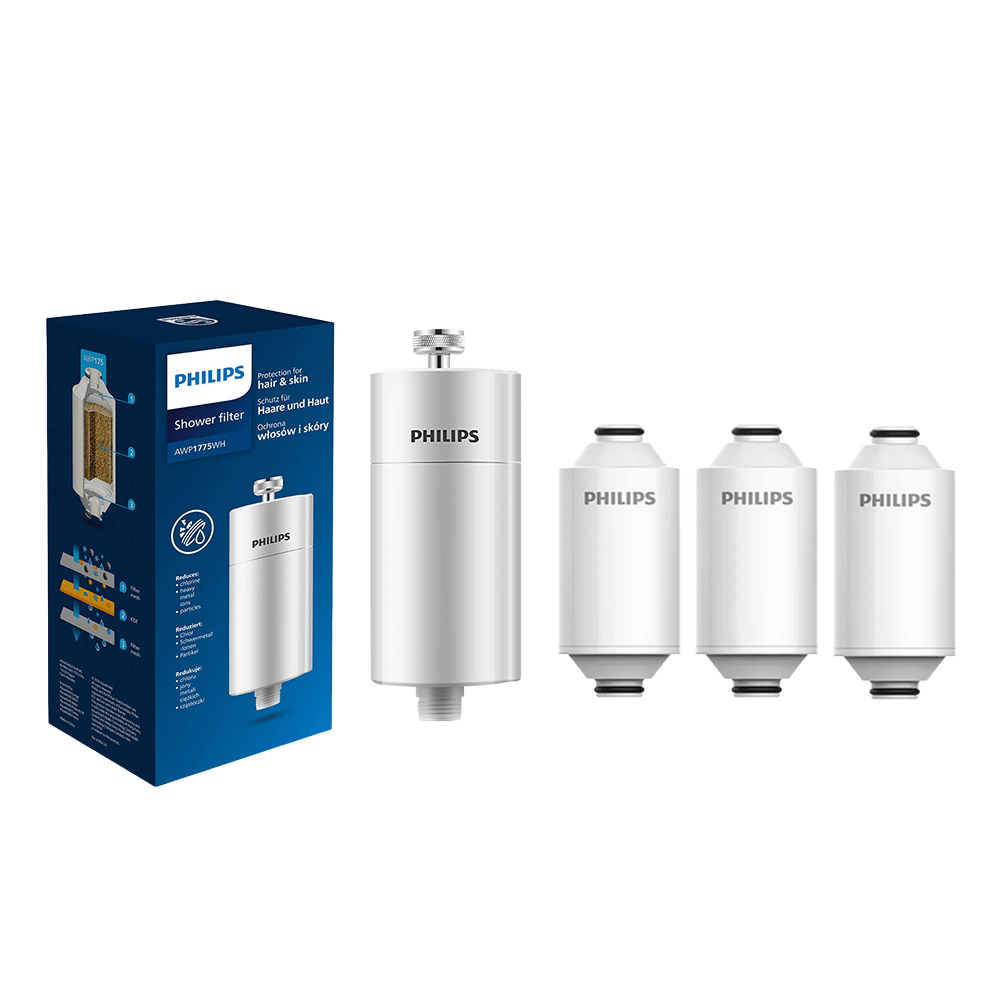 Philips Douchefilter Wit + 3 Filters – Universeel