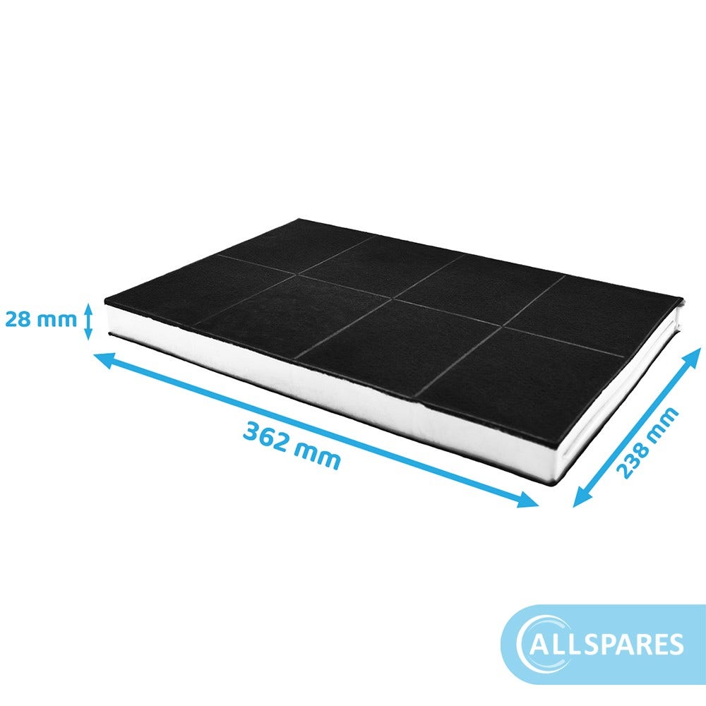 Koolstoffilter geschikt voor Constructa 460008 / 00460008