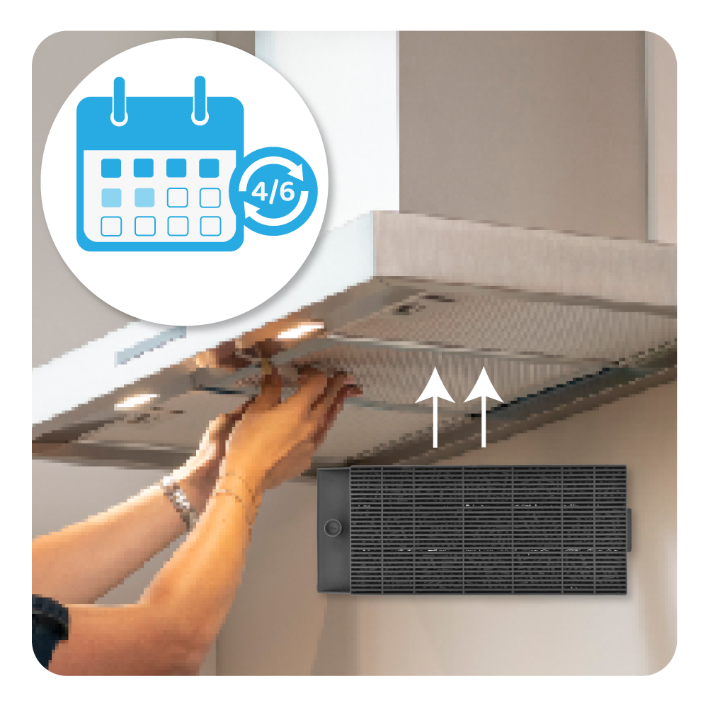 Koolstoffilter geschikt voor Turboair Type B / 50263848009