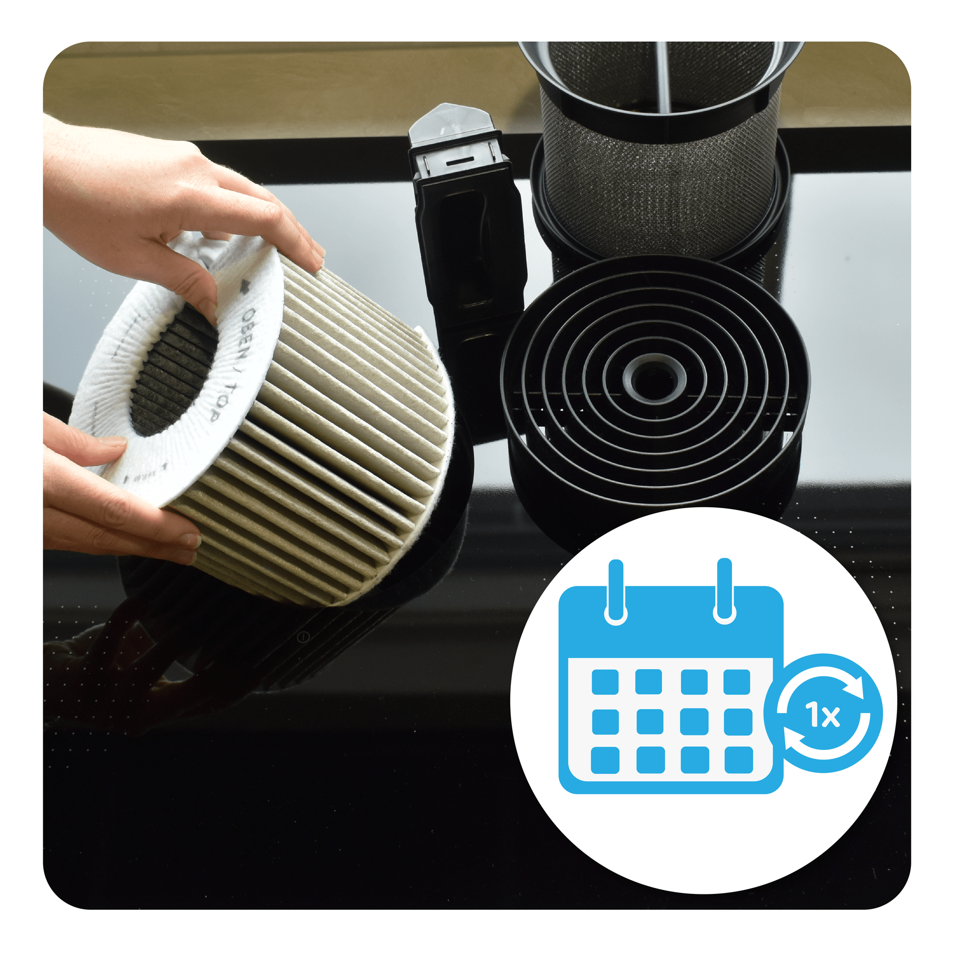 CleanAir Plus Koolstoffilter geschikt voor Neff 11034226 / Z52JXB1X6 (3St.)