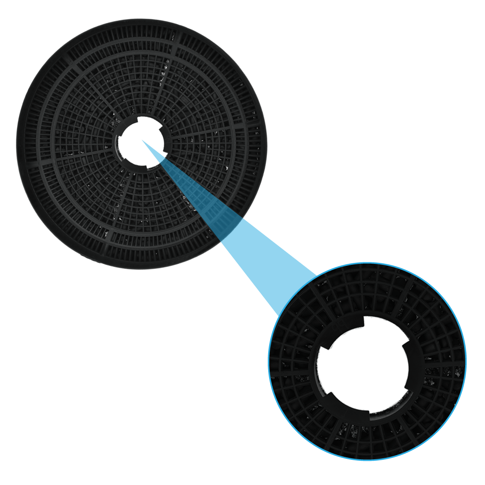 Koolstoffilter geschikt voor Zanussi OdourClean ZHB62670XA / ZHB92670XA (2st.)