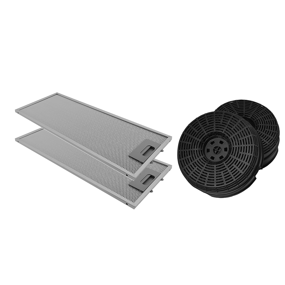 Koolstoffilter (2St.) + Metaalfilter (2St.) geschikt voor Bosch DFT63AC50
