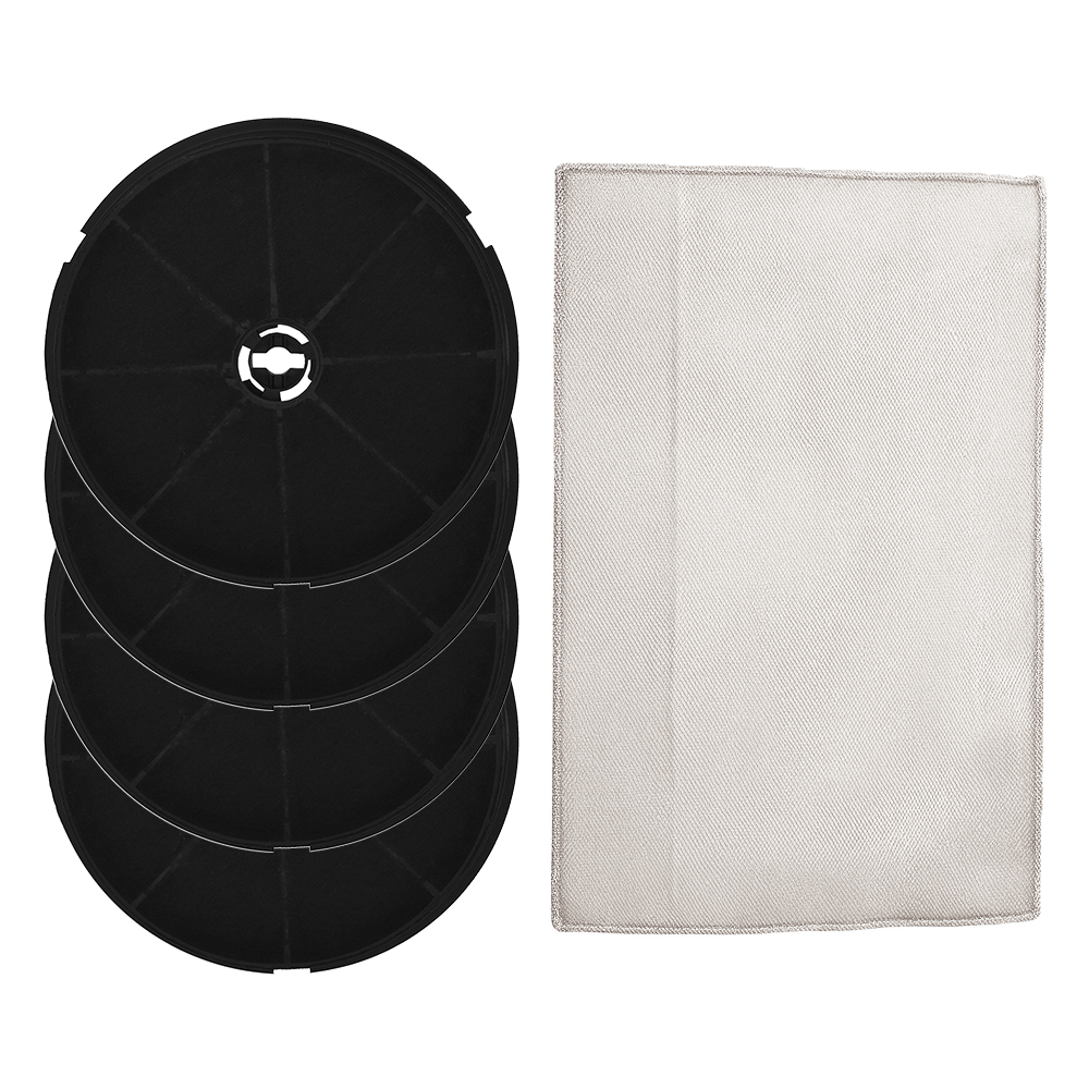 Koolstoffilter (4St.) + Metaalfilter (1St.) geschikt voor Cooke & Lewis VHB60/VHW60