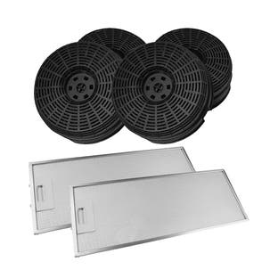 Koolstoffilter (4st.) + Metaalfilter (2st.) geschikt voor Essential B EHT601/601S