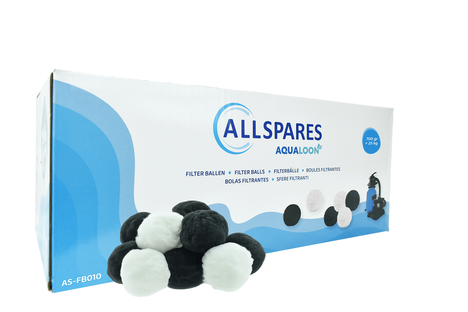  Zwembad Filterballen geschikt voor Aqualoon (700gr)