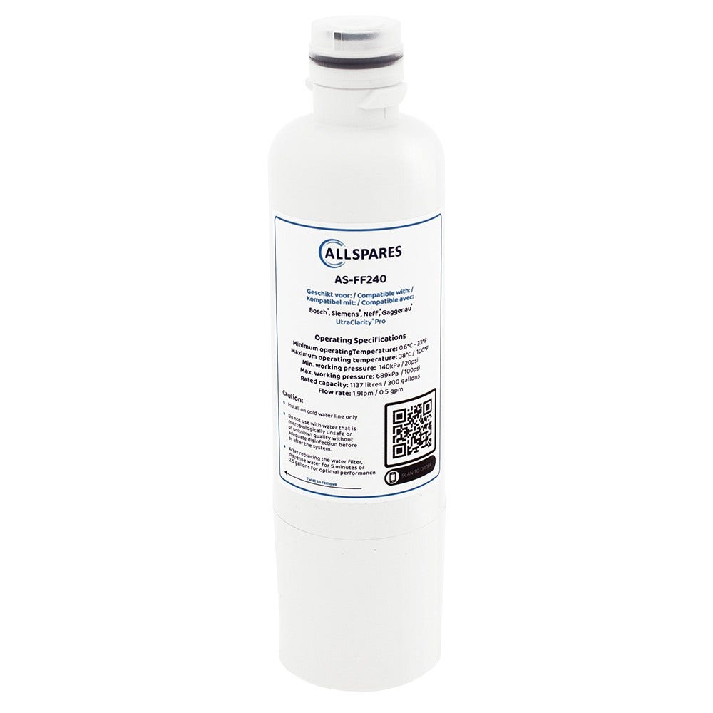 Waterfilter geschikt voor Gaggenau UltraClarityPro 11032518 / RA450012