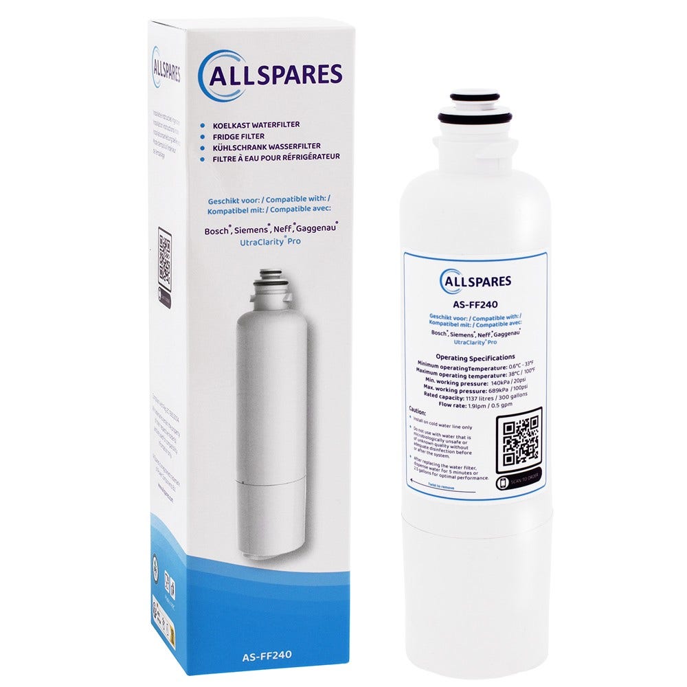 Waterfilter geschikt voor Bosch UltraClarityPro 11032518 / KSZ50UCP