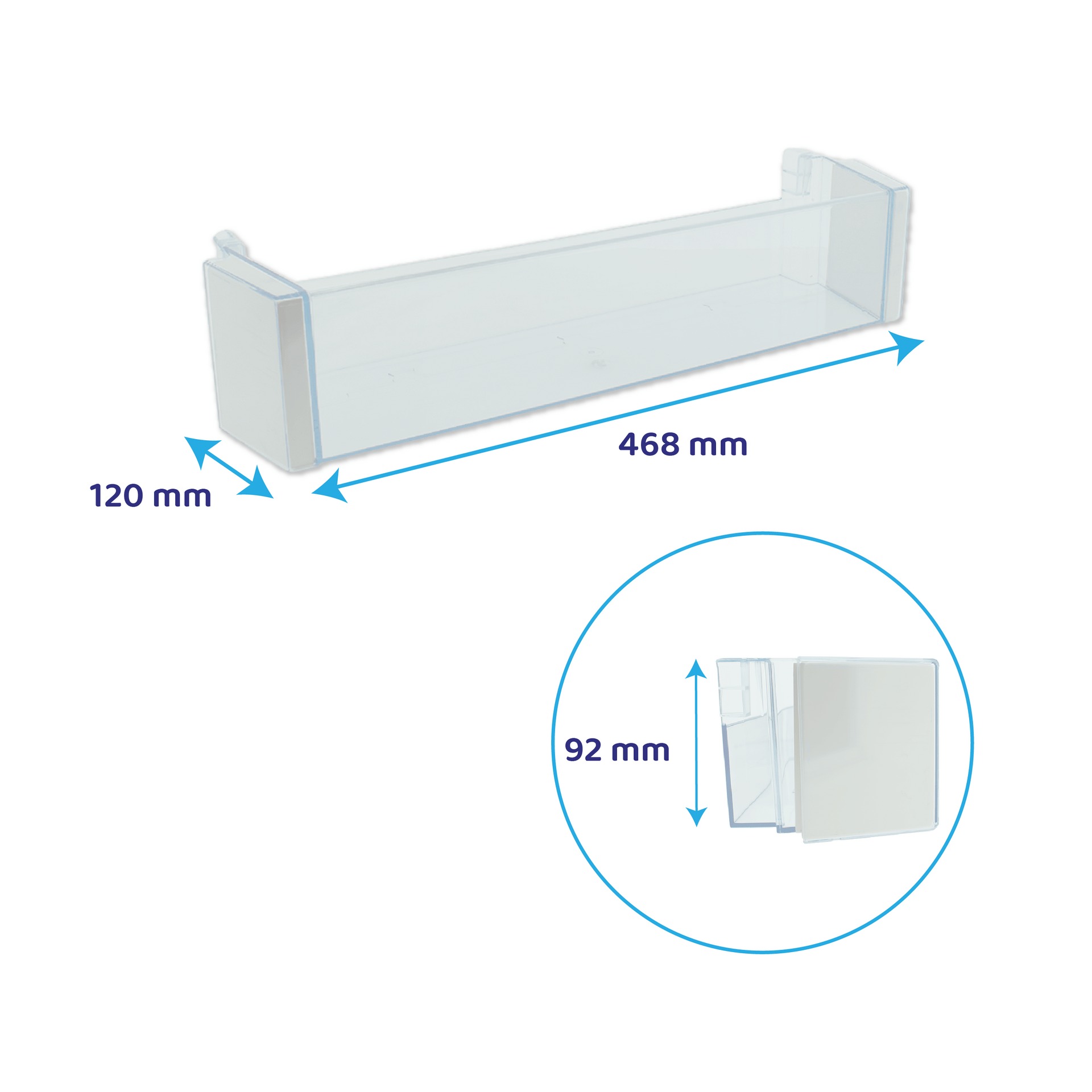 Koelkast Flessenbak 468x120mm geschikt voor Bosch 00704760