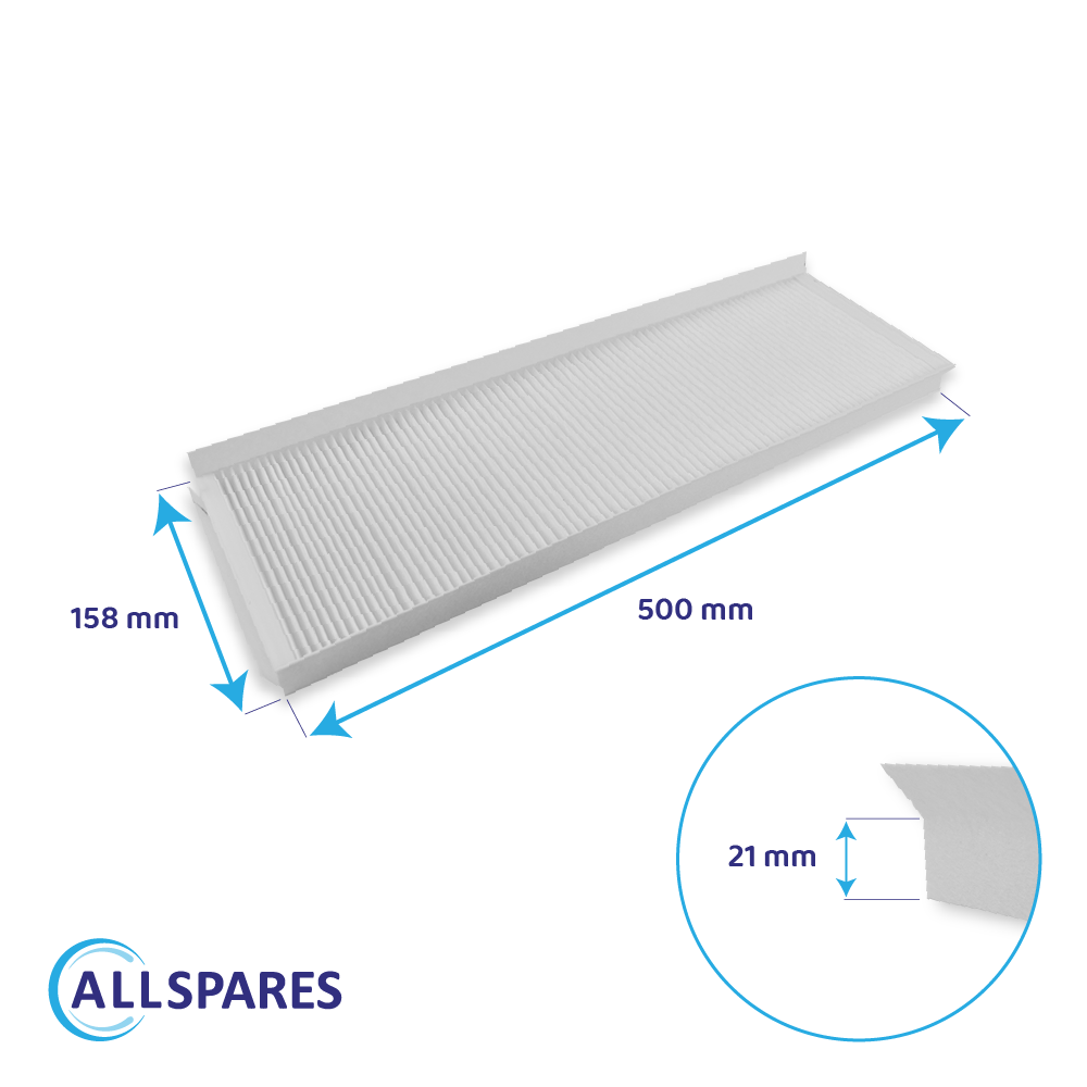 Filter G4 + Actieve Koolstoffilter geschikt voor Zehnder ComfoAir Q350/450/600