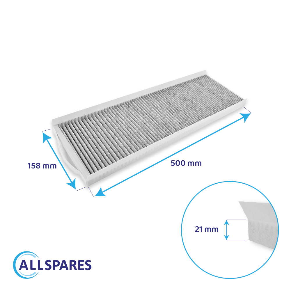 Filter G4 + Actieve Koolstoffilter geschikt voor Zehnder ComfoAir Q350/450/600