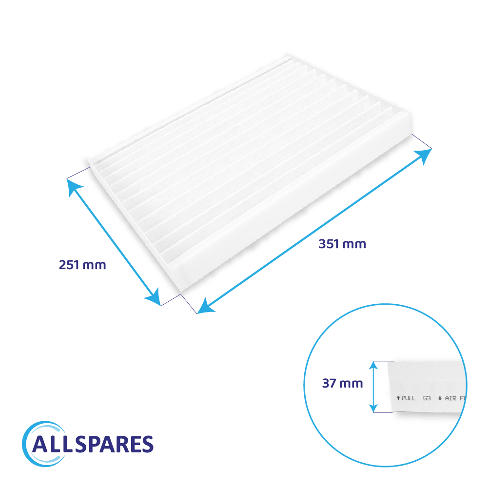 Filter G3 geschikt voor Zehnder ISO Defroster DN160